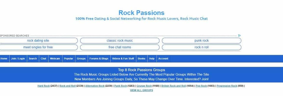 skärmdump av Rock Passions