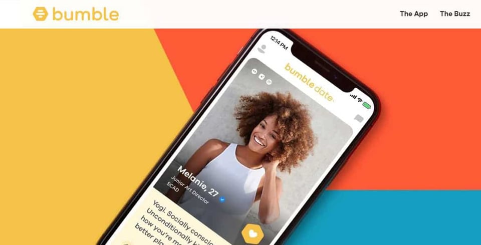 Screenshot of Bumble