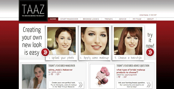 Taaz A Free Virtual Makeover Hairstyling Platform Where