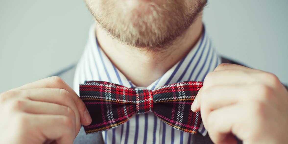 Photo of a man with a bow tie